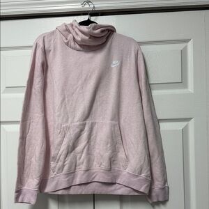 Nike Women's Light Pink Cowl Neck Sweater